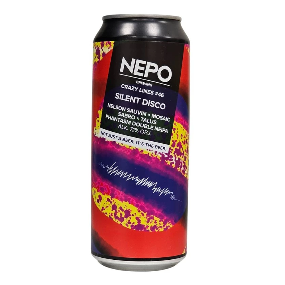 Piwo Nepomucen Crazy Lines #46 Silent Disco Phantasm Double NEIPA 7,1% 500 ml puszka