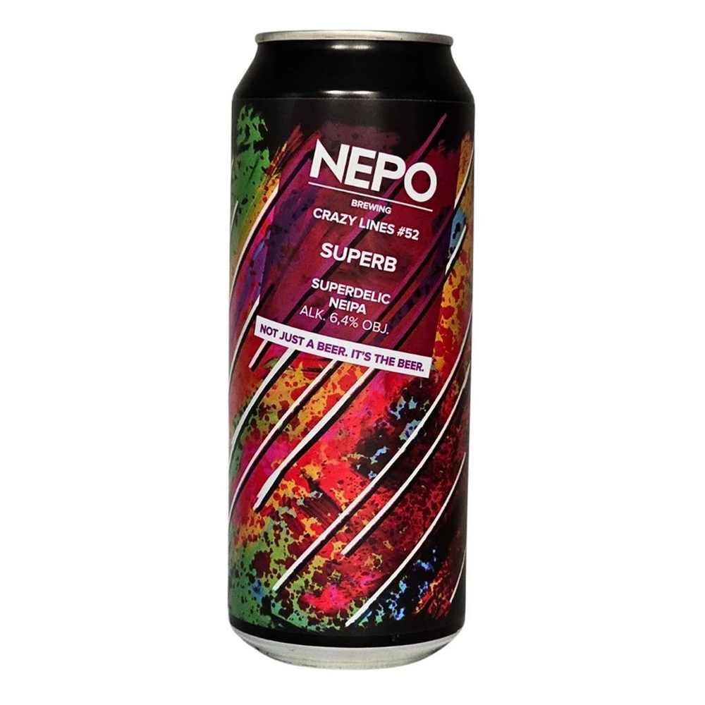 Piwo Nepomucen Crazy Lines #52 Superb Superdelic NEIPA 6,4% 500 ml puszka