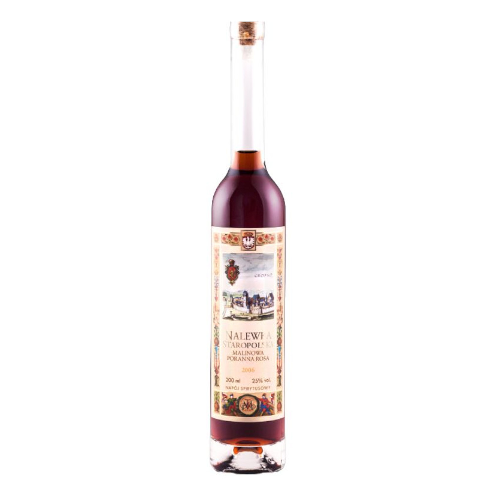 Nalewka Staropolska Malinowa Poranna Rosa 30% 200 ml