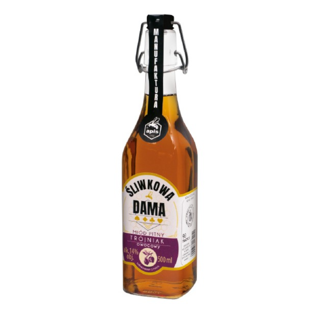 Miód Pitny Śliwkowa Dama Trójniak 14% 500 ml