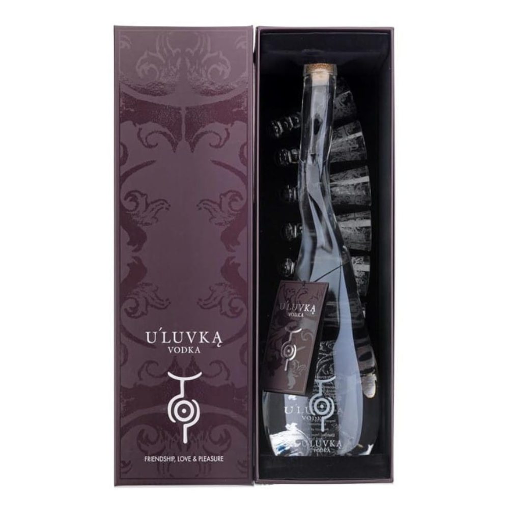 Wódka U'luvka 40% 1750 ml + 6 Kieliszków