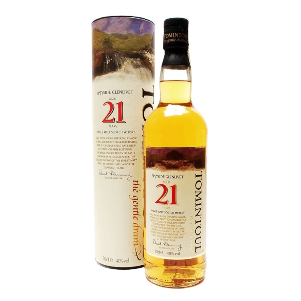 Whisky Tomintoul Single Malt 21 YO 40% 700 ml tuba