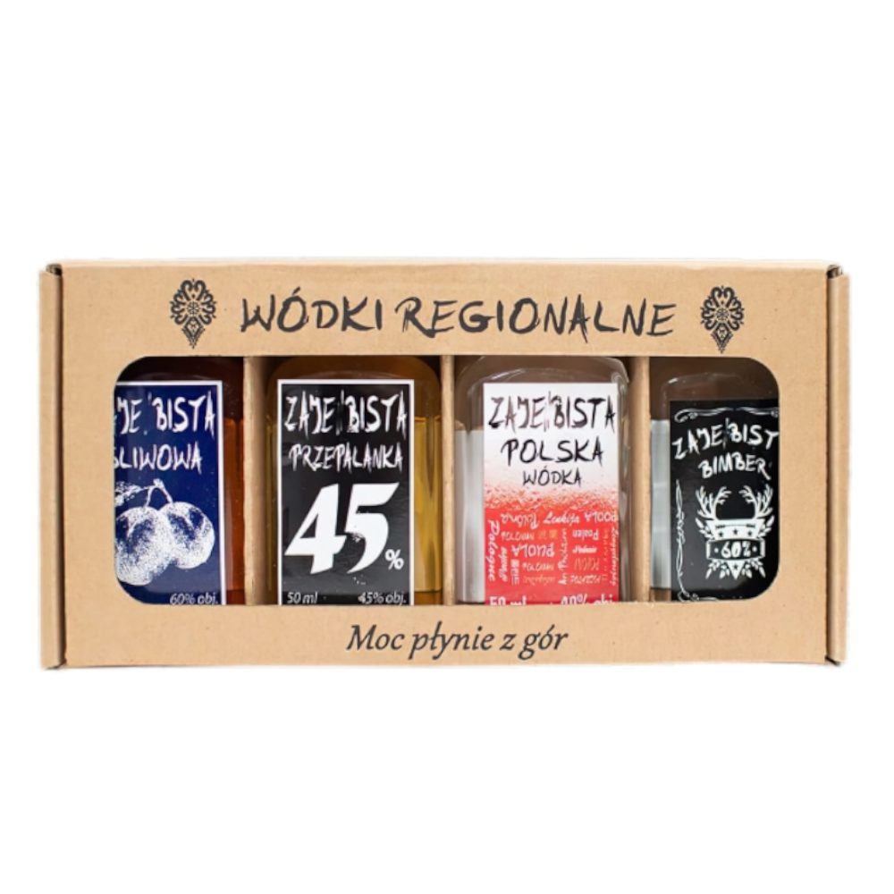 Wódka Zestaw Zajenbisty Czteropak 40% - 60%  4 x 50 ml