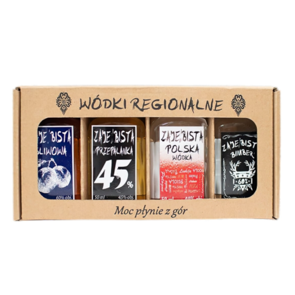 Wódka Zestaw Zajenbisty Czteropak 40% - 60%  4 x 50 ml
