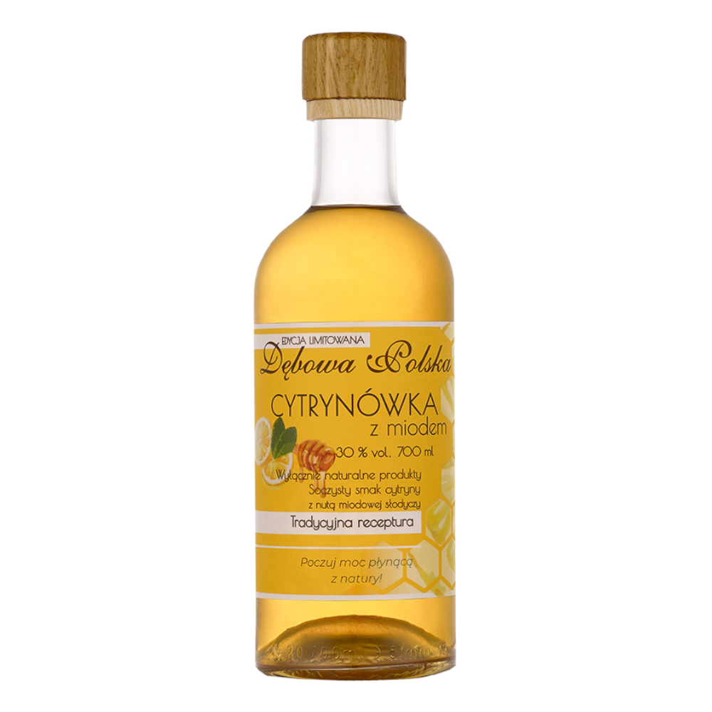 Likier Dębowa Cytrynówka z miodem 30% 700 ml