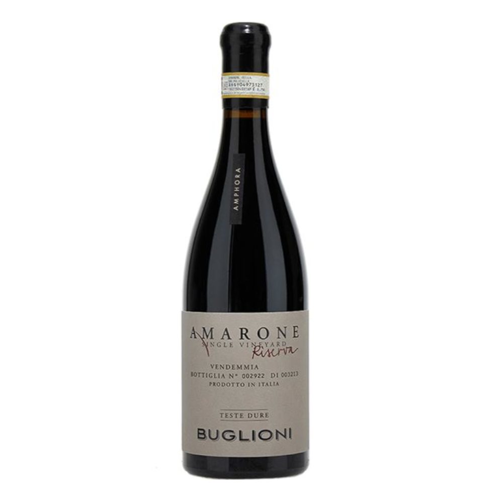 Wino Teste Dure Amarone Amphora 2015 17% czerwone wytrawne 750 ml