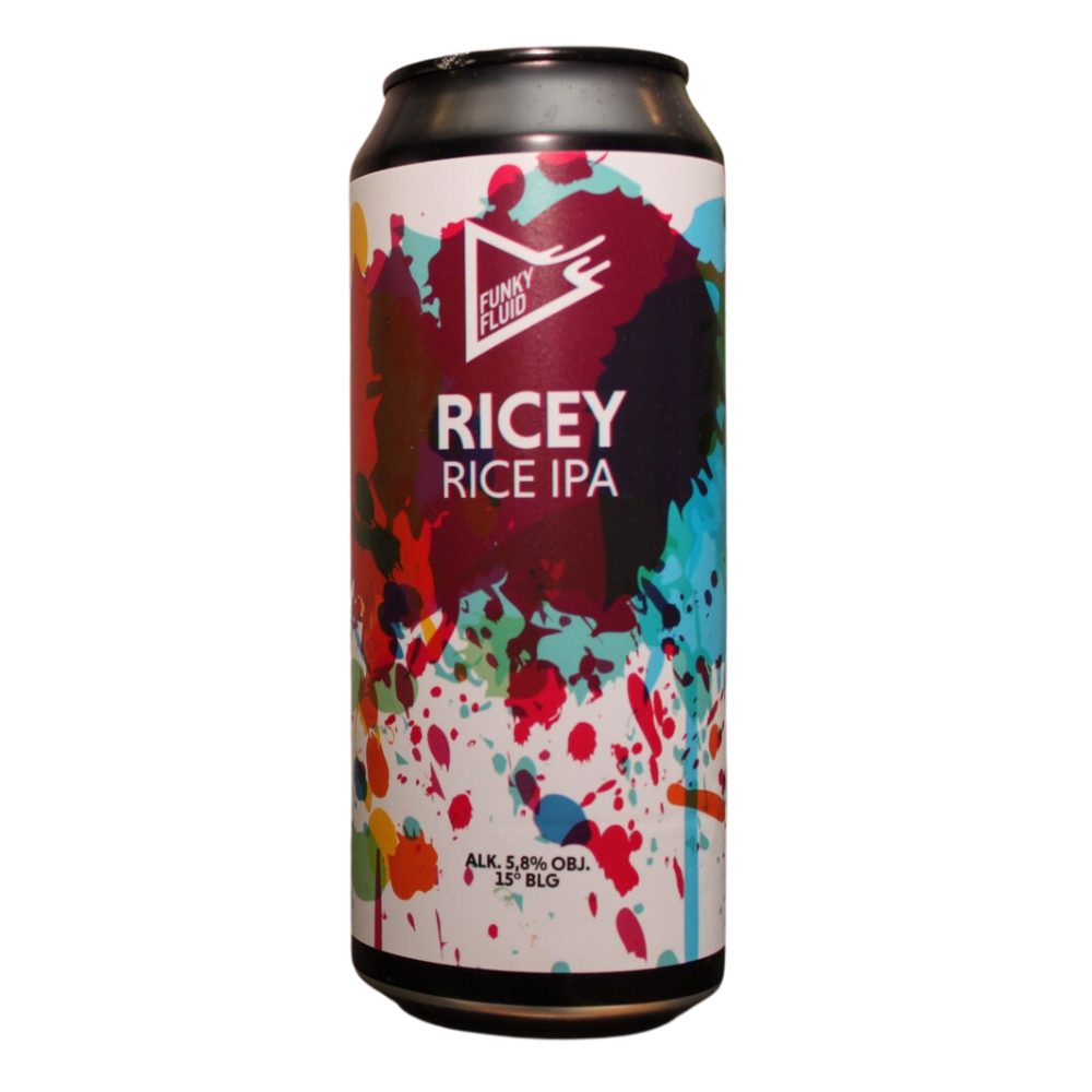 Piwo Funky Fluid Ricey - Rice IPA 5,8% 500 ml Puszka