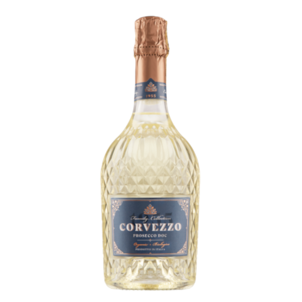 Wino Musujące Corvezzo Prosecco Extra Dry BIO 11,5% białe wytrawne 750 ml