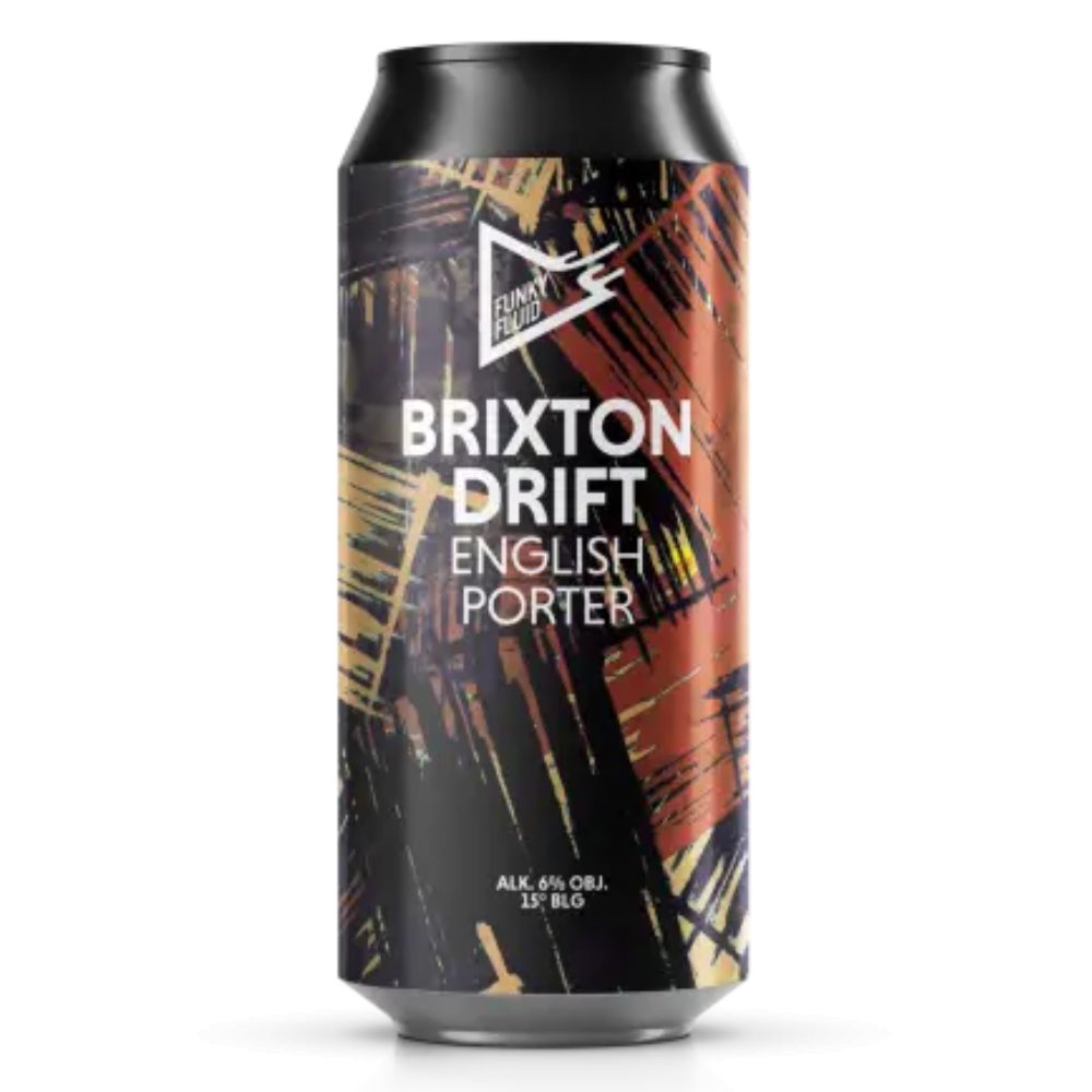 Piwo Funky Fluid Brixton Drift - English Porter 6% 500 ml Puszka
