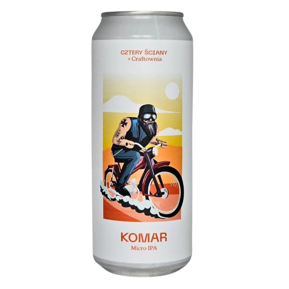 Piwo Cztery Ściany Komar - Micro IPA 4,1% 500 ml puszka