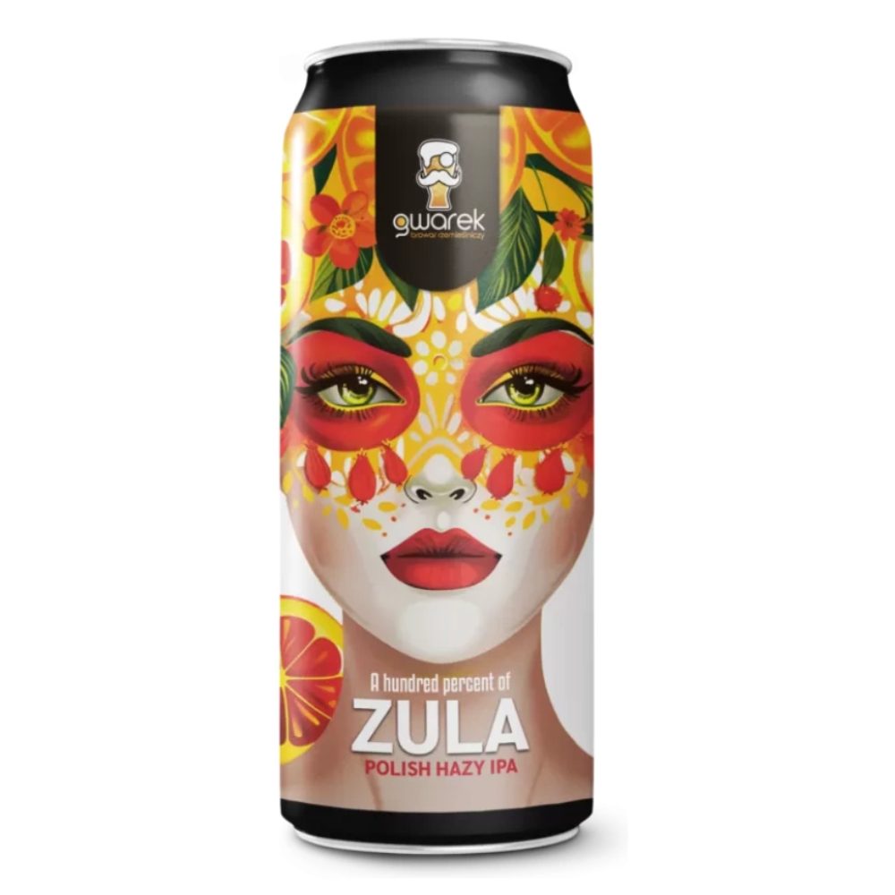 Piwo Gwarek A Hundred Percent of Zula - Polish Hazy IPA 5,2% 500 ml Puszka