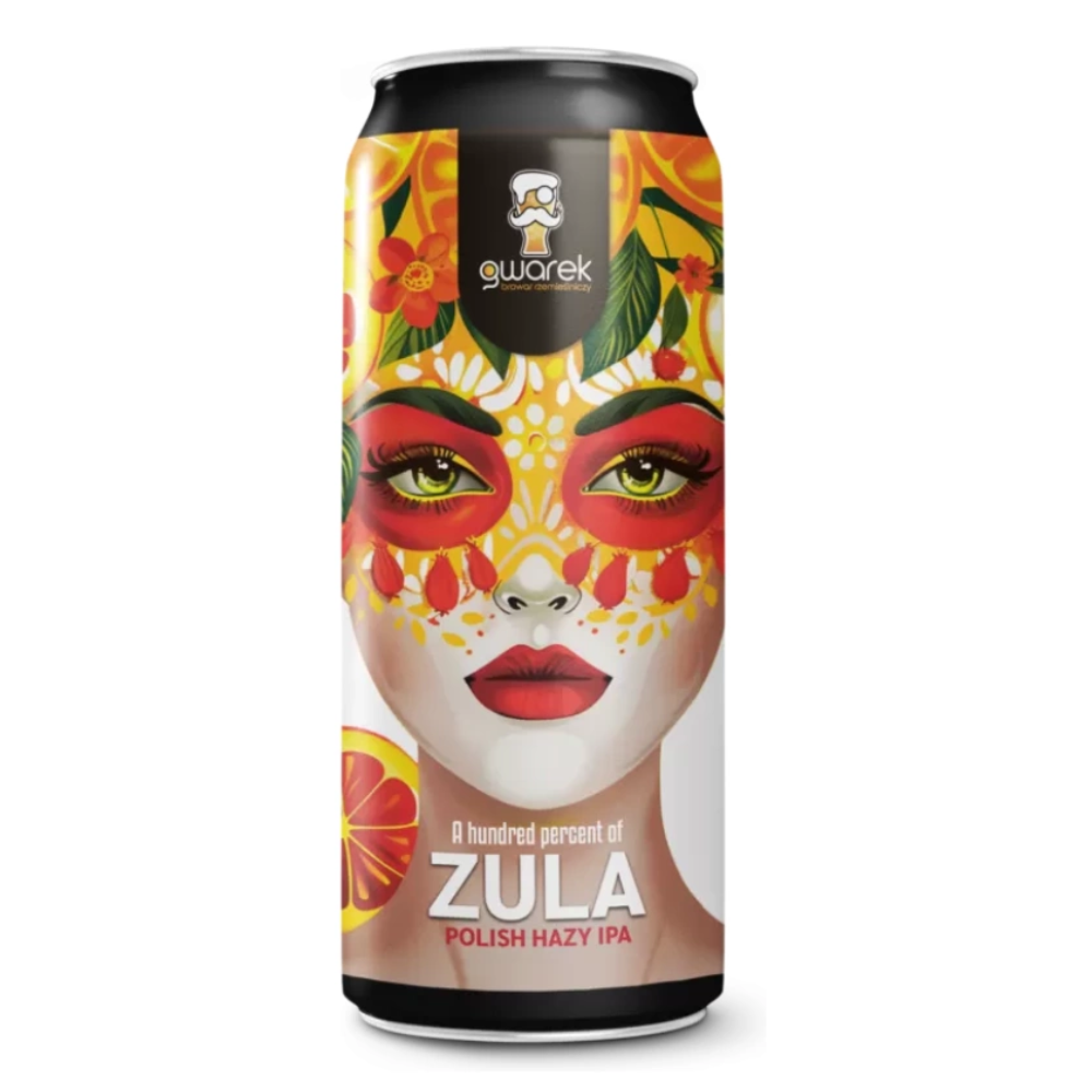 Piwo Gwarek A Hundred Percent of Zula - Polish Hazy IPA 5,2% 500 ml Puszka