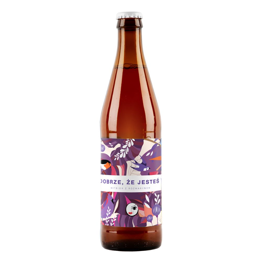 Piwo Hoplala Dobrze, że Jesteś - Witbier z Rozmarynem 4,1% 500 ml