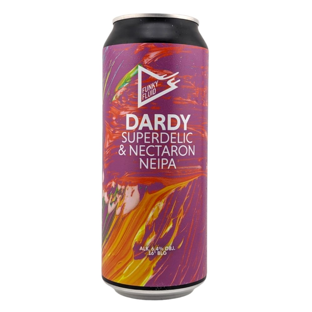 Piwo Funky Fluid Dardy - Superdelic Nectaron NEIPA 6,4% 500 ml puszka