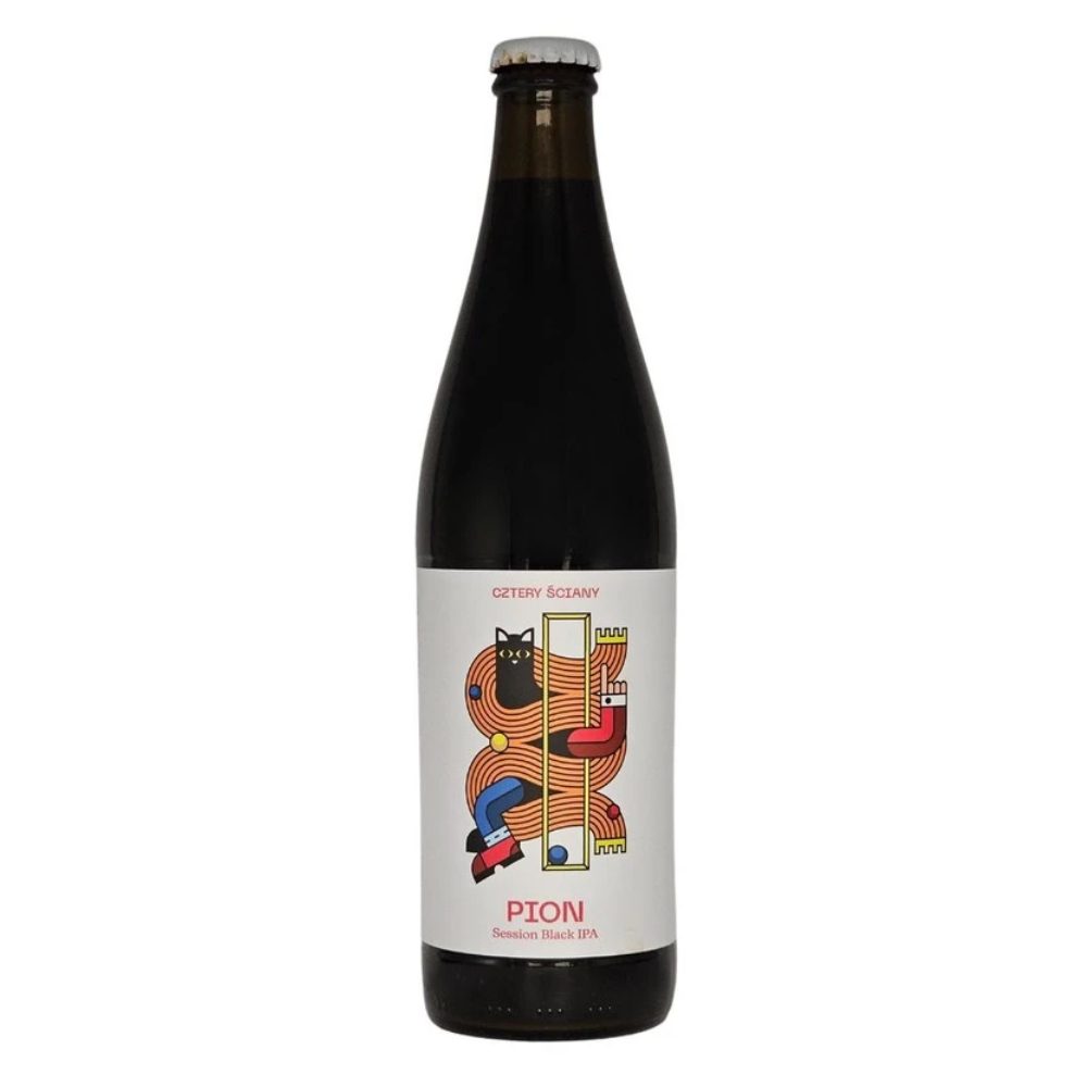 Piwo Cztery Ściany Pion - Session Black IPA 5,2% 500 ml
