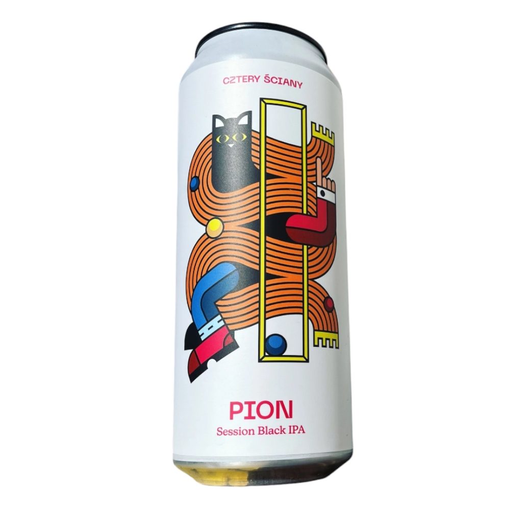 Piwo Cztery Ściany Pion - Session Black IPA 5,2% 500 ml Puszka