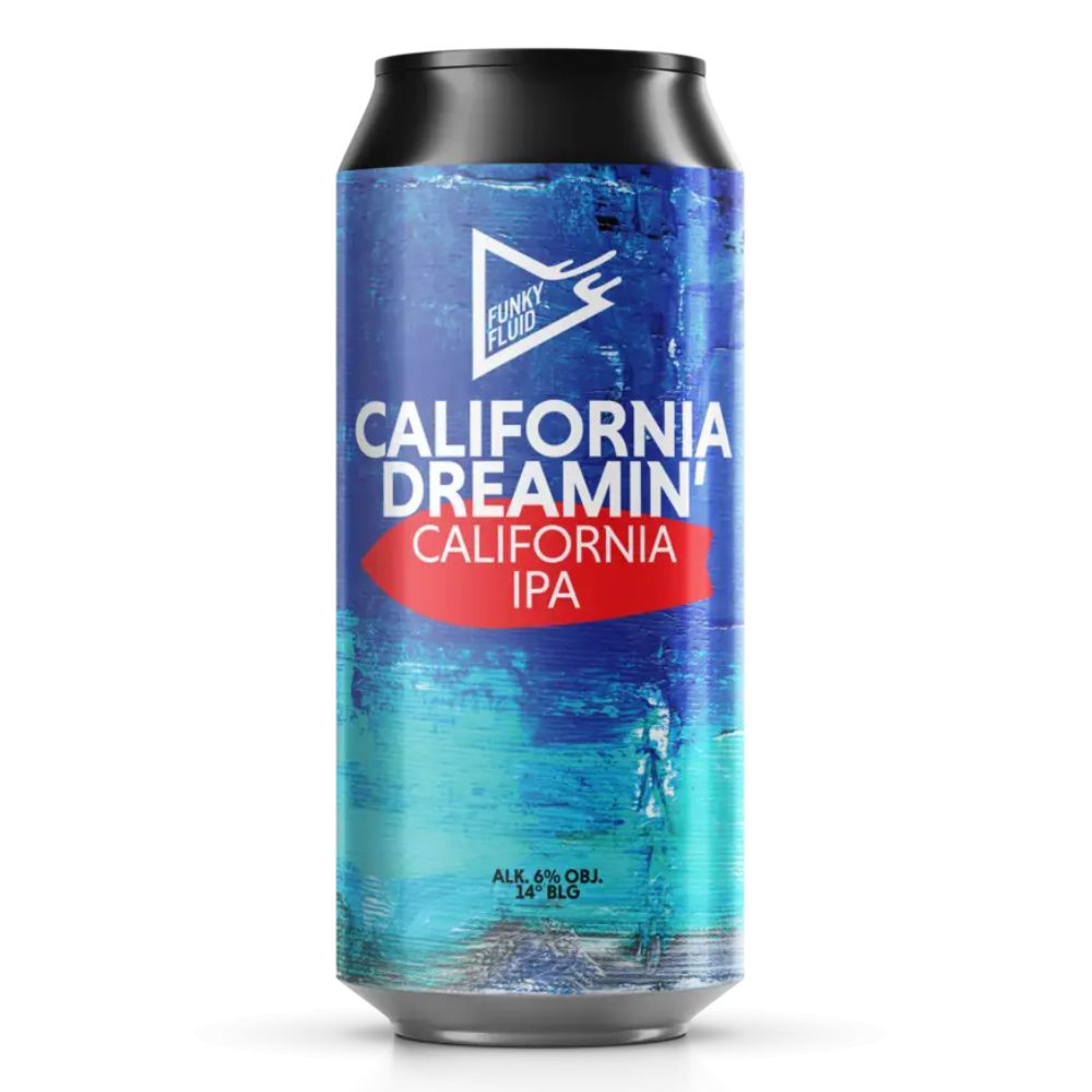 Piwo Funky Fluid California Dreamin California IPA 6% 500 ml Puszka