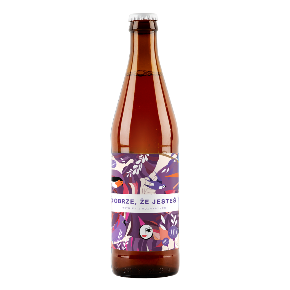 Piwo Hoplala Dobrze, że Jesteś - Witbier z Rozmarynem 4,1% 500 ml