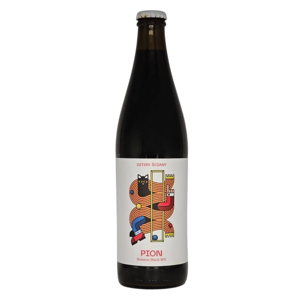 Piwo Cztery Ściany Pion - Session Black IPA 5,2% 500 ml