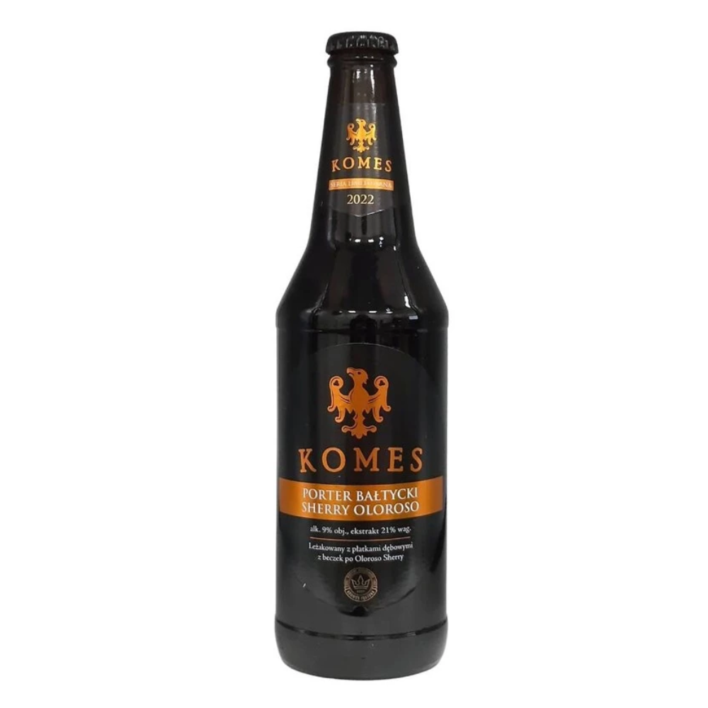 Piwo Komes Porter Bałtycki Sherry Oloroso 9% 500 ml