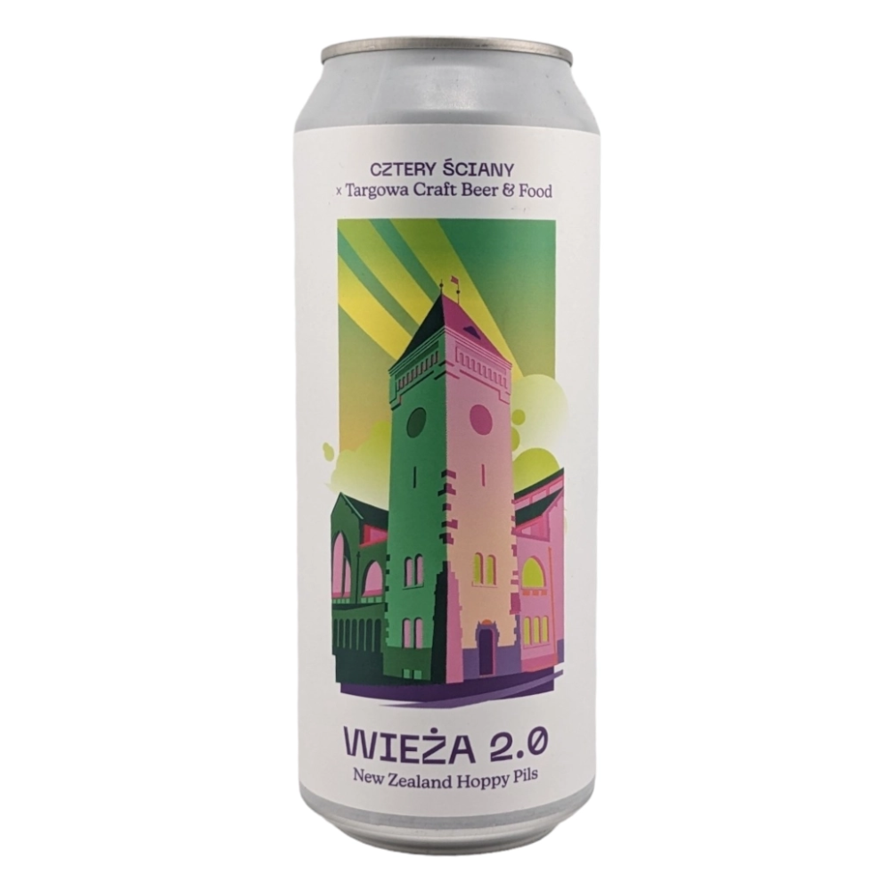 Piwo Cztery Ściany Wieża 2.0 - New Zealand Hoppy Pils 4,9% 500 ml Puszka