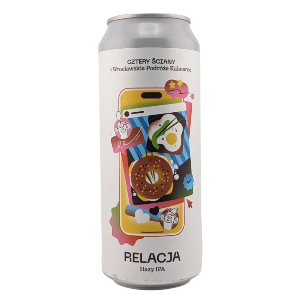 Piwo Cztery Ściany Relacja - Hazy IPA 6,9% 500 ml Puszka