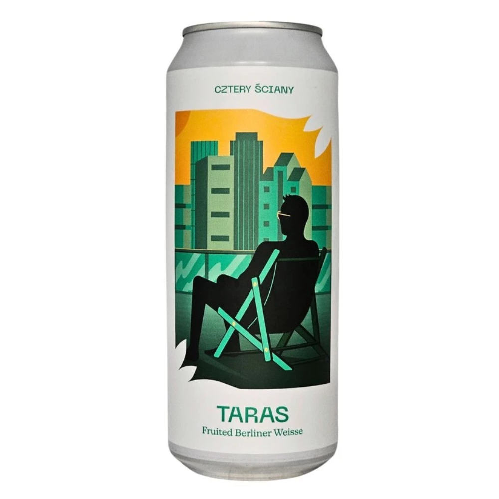 Piwo Cztery Ściany Taras - Fruited Berliner Weisse 4,7% 500 ml Puszka