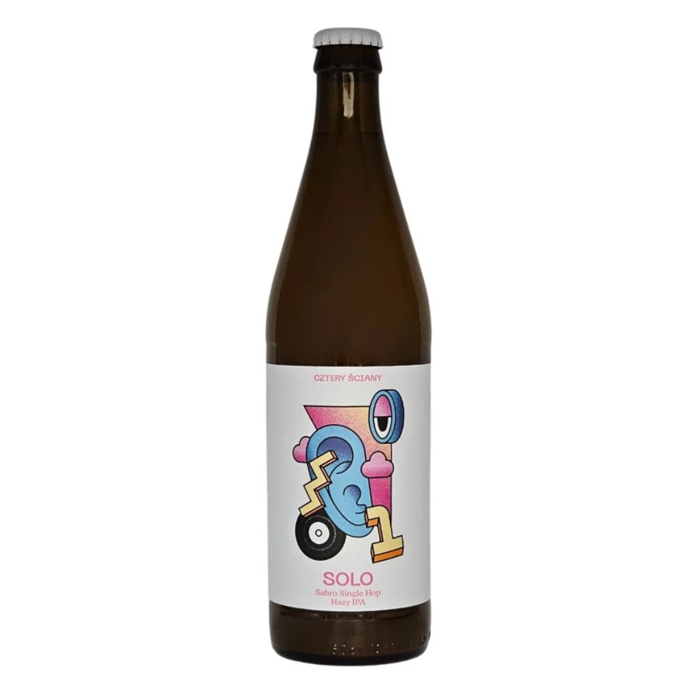 Piwo Cztery Ściany Solo - Sabro Single Hop Hazy IPA 6,9% 500 ml