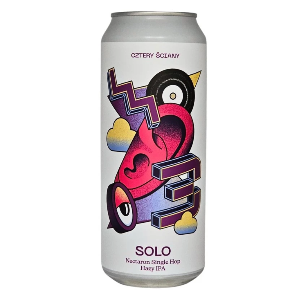 Piwo Cztery Ściany Solo - Nectaron Single Hop Hazy IPA 6,9% 500 ml Puszka