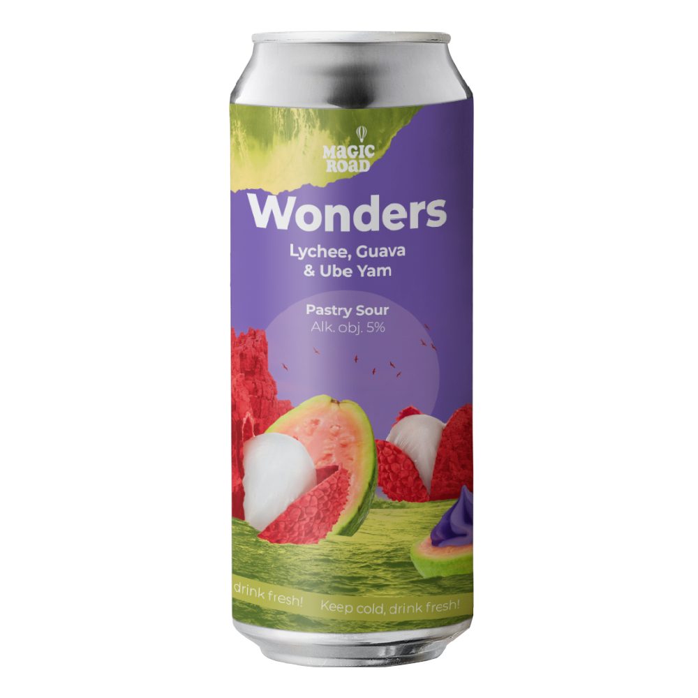 Piwo Wonders Lychee, Guava & Ube Yam 5% 500 ml