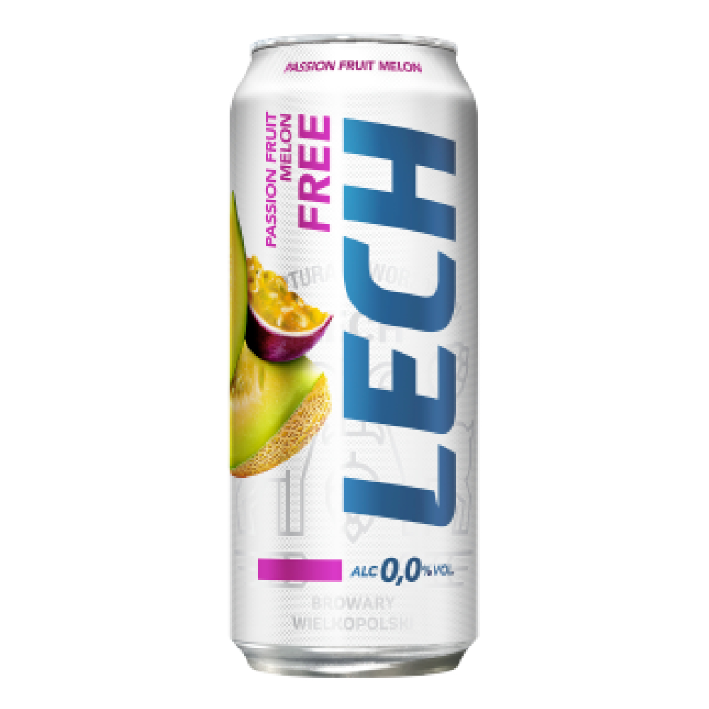Piwo Lech Free Marakuja i Melon 0% 500 ml Puszka