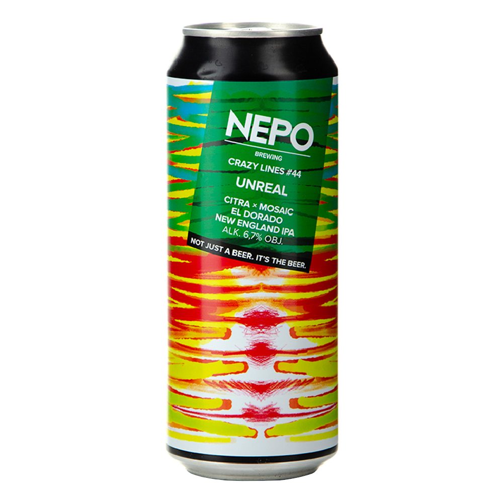Piwo Nepo Unreal - Crazy Lines #44 6,7% 500 ml puszka