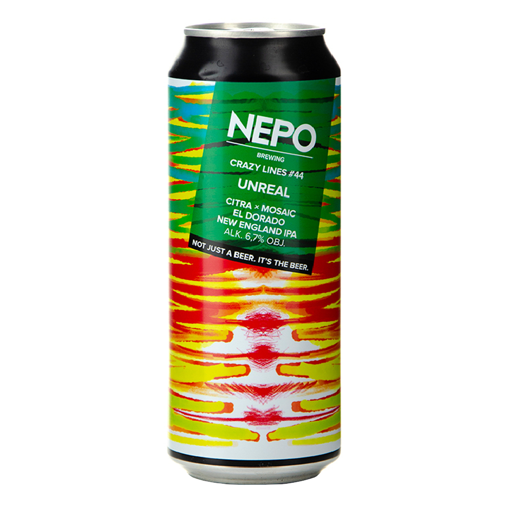 Piwo Nepo Unreal - Crazy Lines #44 6,7% 500 ml puszka