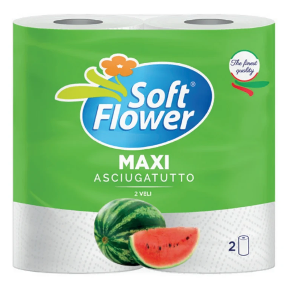 Ręcznik Kuchenny Soft Flower Maxi 2-warstwowy 2 rolki
