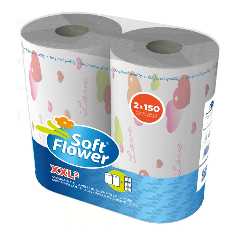 Ręcznik Kuchenny Soft Flower XXL 2x 2-warstwowy 2 rolki
