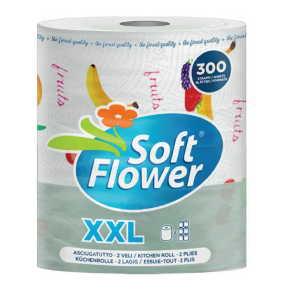 Ręcznik Kuchenny Soft Flower XXL Decor 2-warstwowy 1 rolka