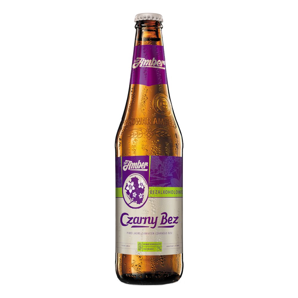 Piwo Amber Czarny Bez 0% 500 ml