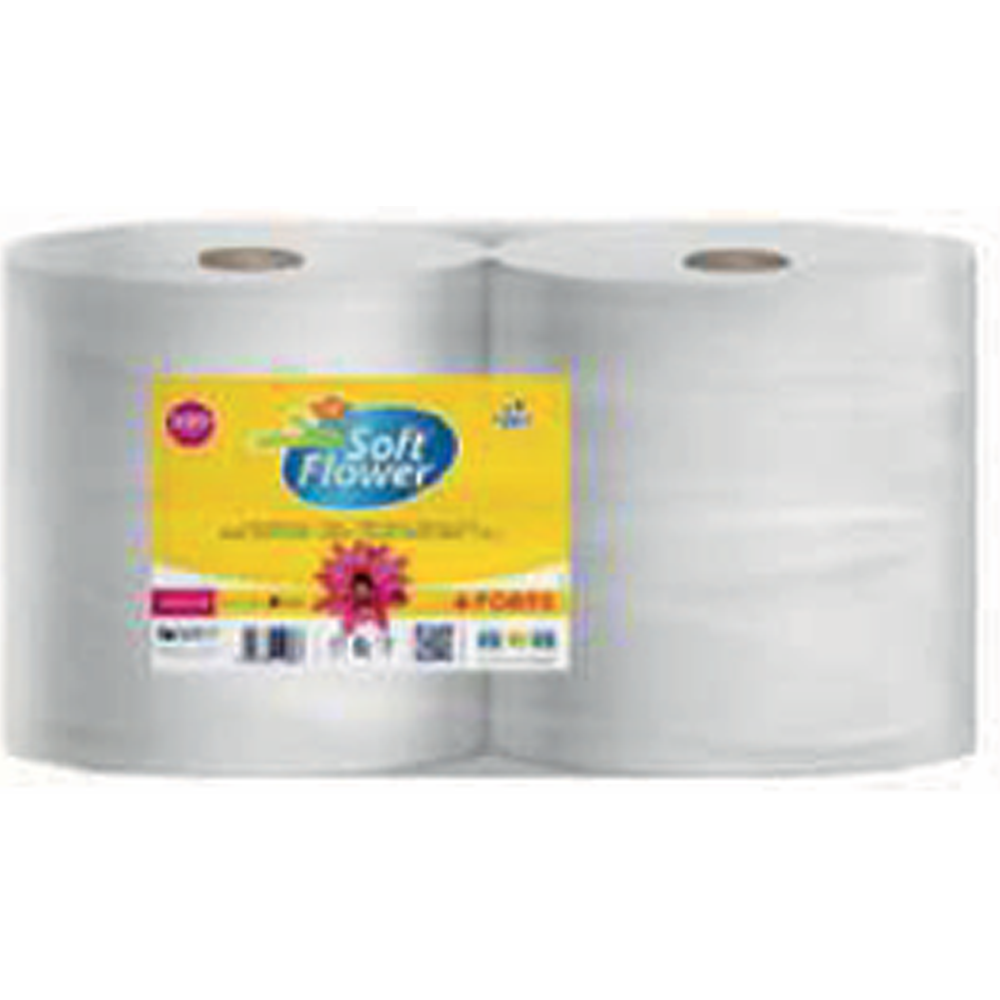 Czyściwo Przemysłowe Soft Flower białe 3-warstwowe 2 rolki 150 m 500 listków