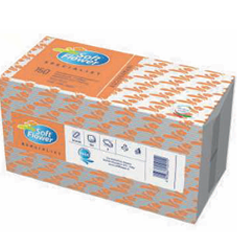 Ręczniki Składane Soft Flower ZZ-tki 2-warstwowe