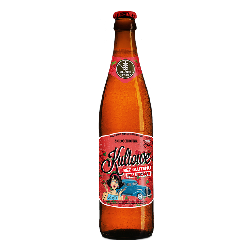 Piwo Browar Staropolski Kultowe Malina Bez Glutenu 4,7% 500 ml