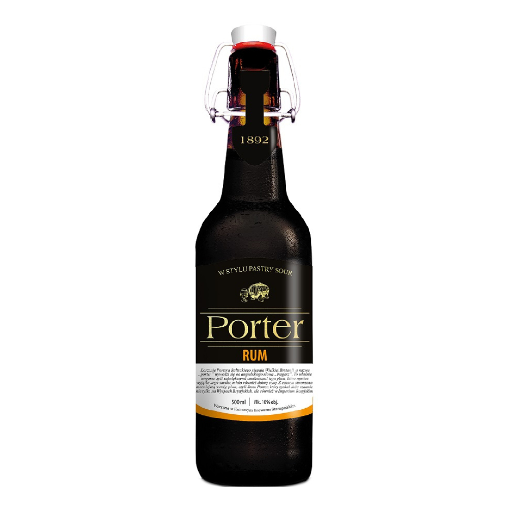 Piwo Browar Staropolski Porter Rum 10% 500 ml