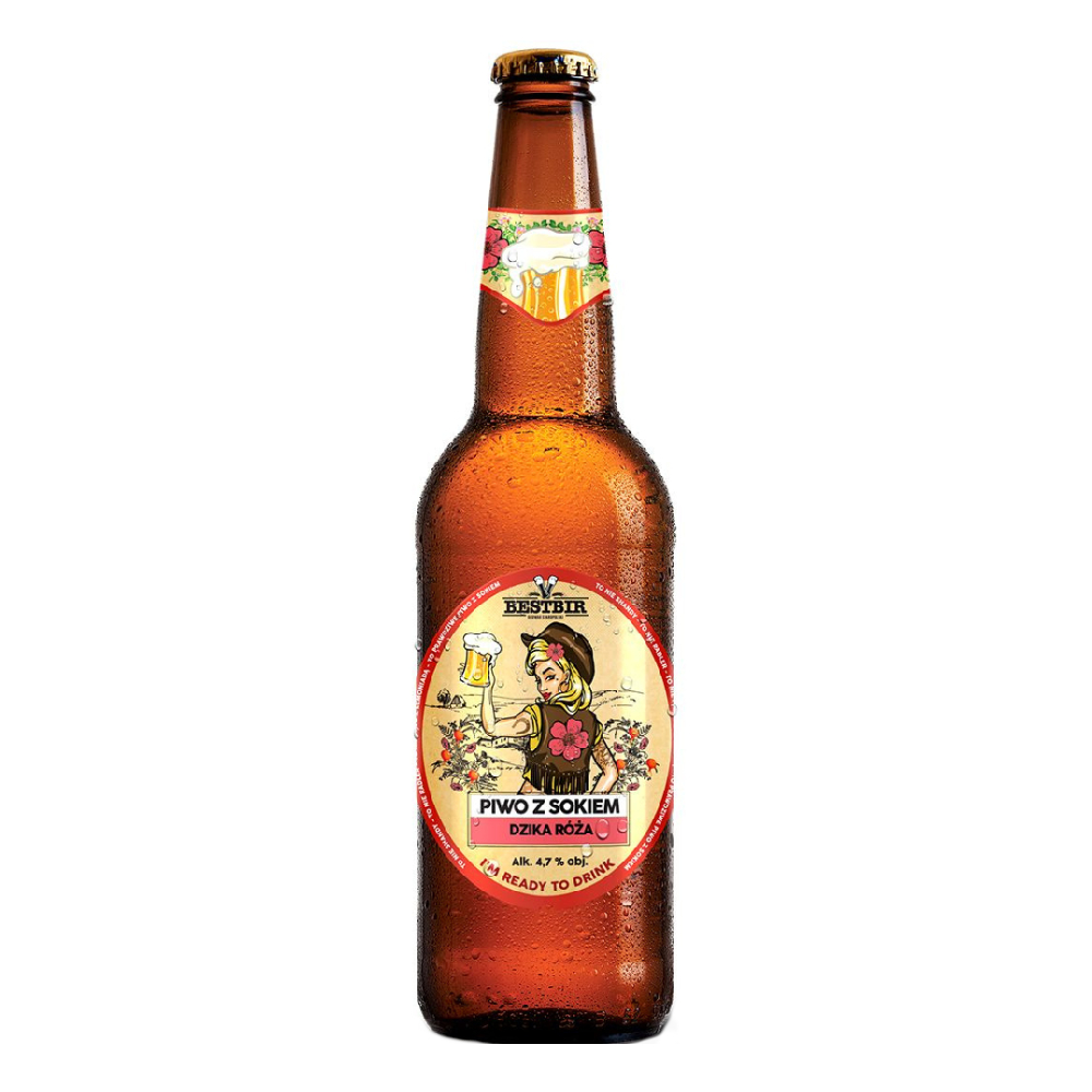 Piwo BestBir Dzika Róża 4,7% 500 ml