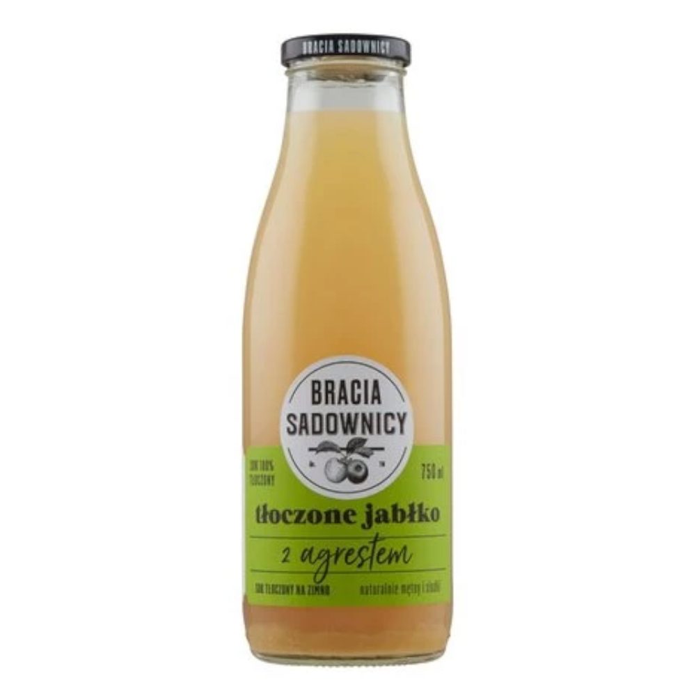 Sok Bracia Sadownicy Tłoczone Jabłko Z Agrestem 750 ml