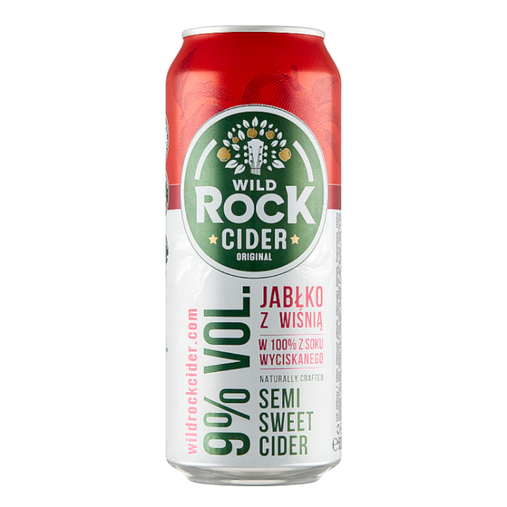Cydr Wild Rock Cherry Apple 9% 500 ml puszka