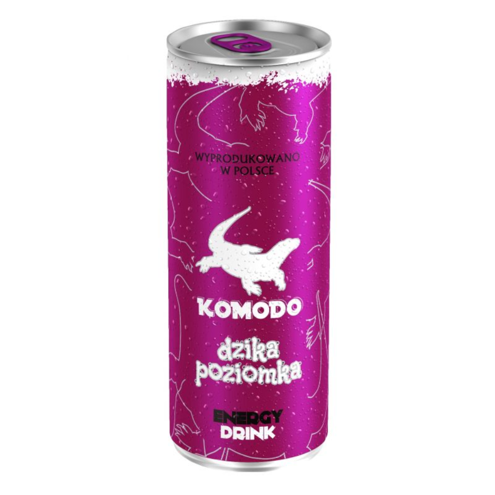 Energetyk Komodo Dzika Poziomka 250 ml puszka