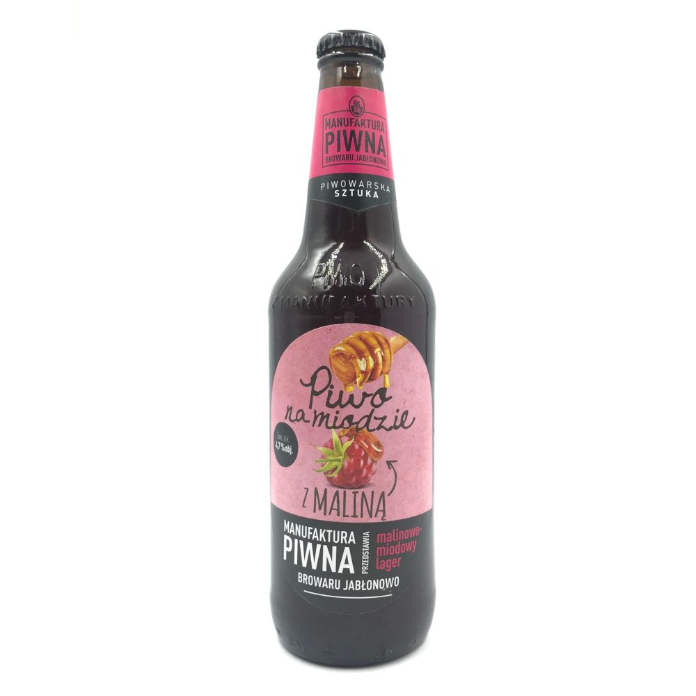 Piwo Jabłonowo Na Miodzie z maliną 4,7% 500 ml
