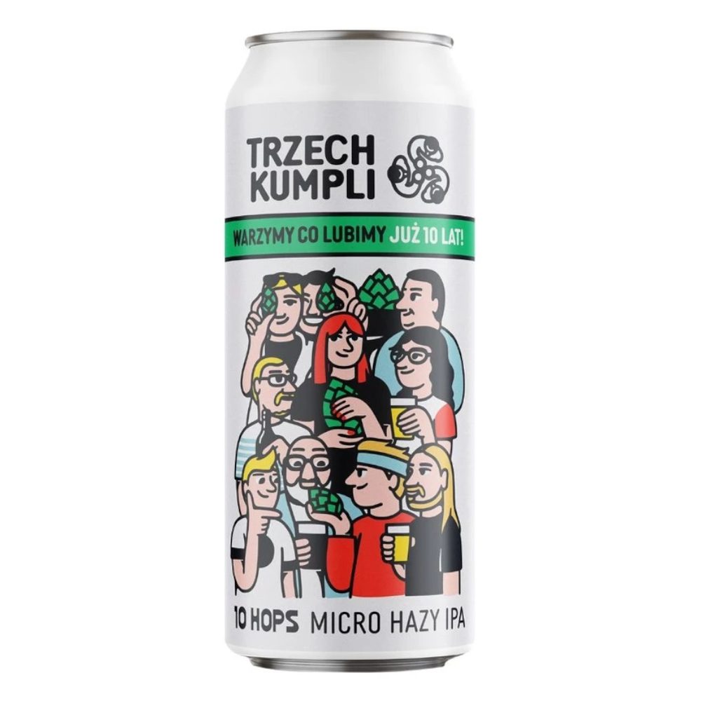Piwo 10 Hops Micro Hazy Ipa 3,2% 500 ml puszka