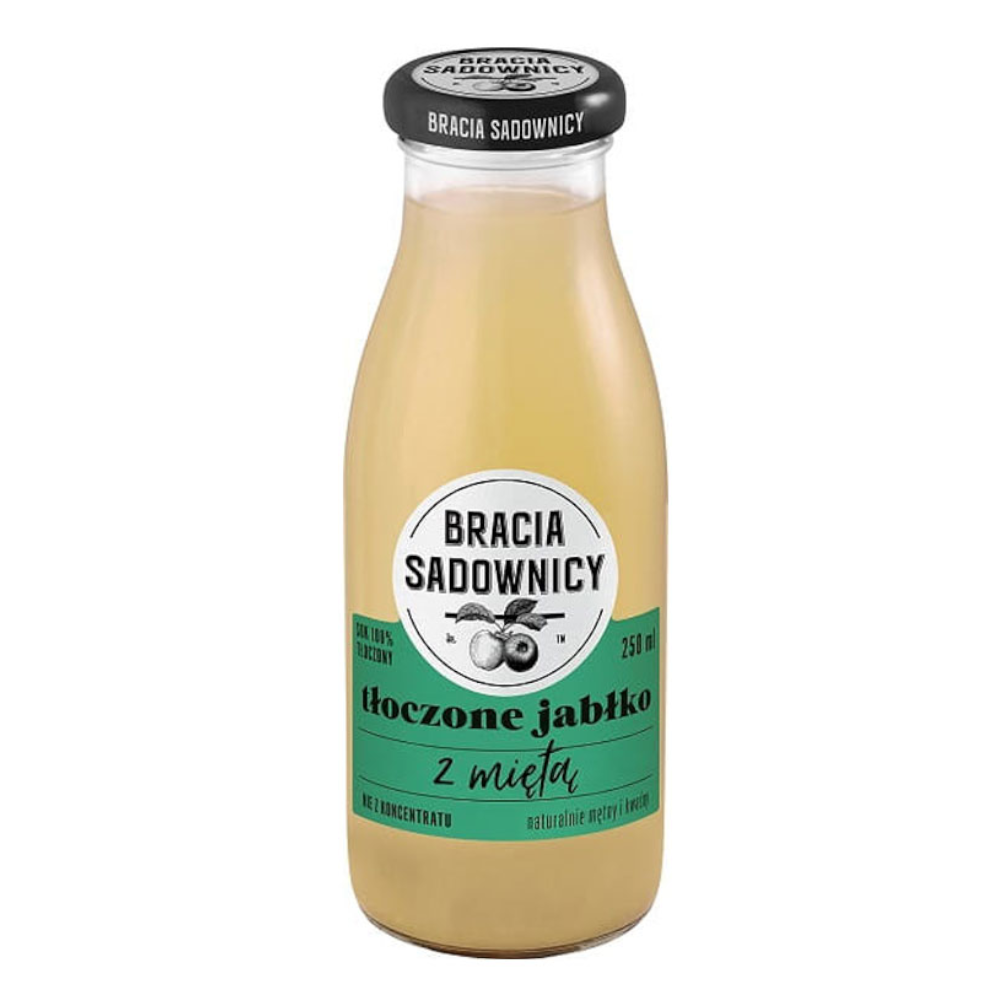 Sok Bracia Sadownicy Tłoczone Jabłko z Miętą 250 ml