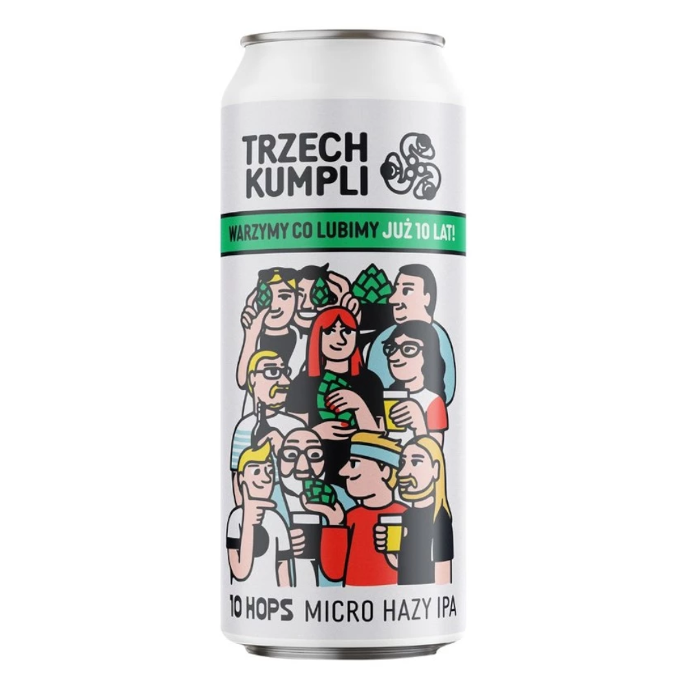 Piwo 10 Hops Micro Hazy Ipa 3,2% 500 ml puszka