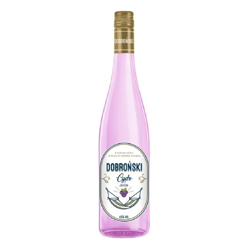 Cydr Dobroński Jagoda 4,5% 750 ml